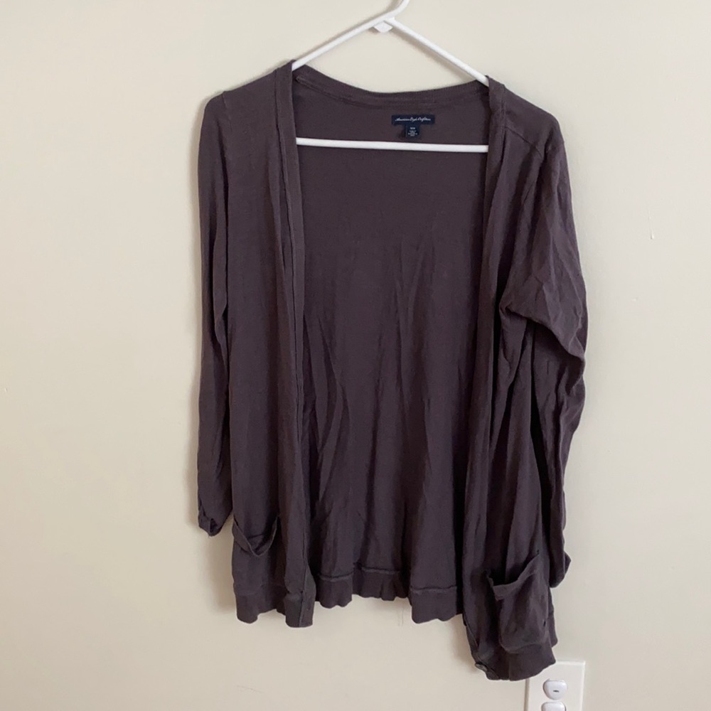 Long sleeve grey cardigan